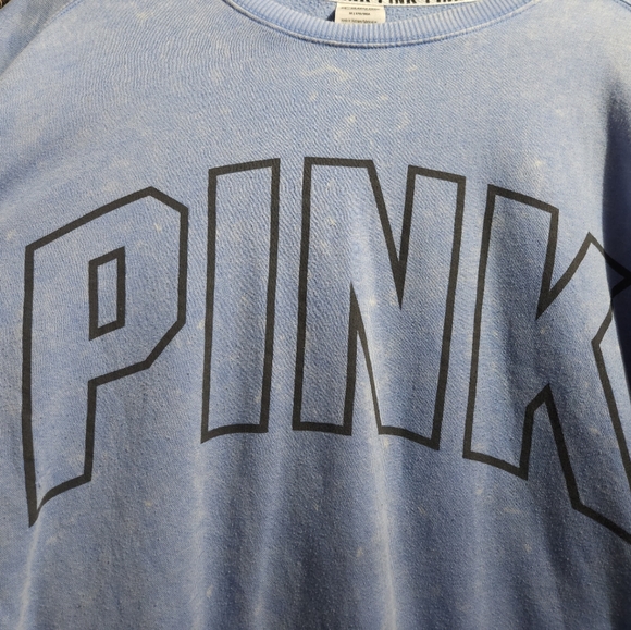 Oversized Medium PINK Crew Neck Sweater - Picture 3 of 4